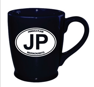 Jamaica Plain Java Etched Mug - Cobalt