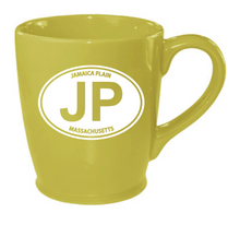 Load image into Gallery viewer, Jamaica Plain Java Etched Mug - Rye Gree
