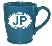 Load image into Gallery viewer, Jamaica Plain Java Etched Mug - Sky Blue
