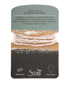 Scout Wrap Stone Bracelet an Rose Quartz