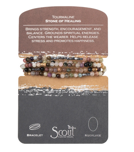 Scout Wrap Stone Bracelet and Tourmaline