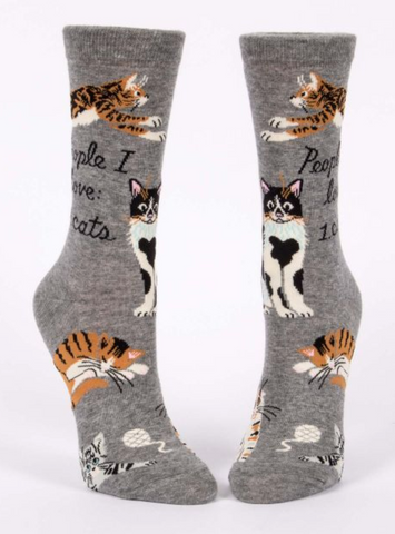 People I Love: Cats Crew Socks