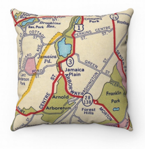 JP Map Pillow With Insert