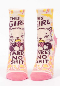 Girl Takes No Shit Women's Ankle Socks