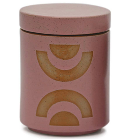 Mauve Mandarin Mango Block Print Candle
