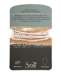 Scout Wrap Stone Bracelets Rose Quartz