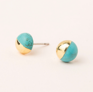 Scout Dipped Studs Turquoise