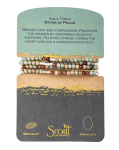 Scout Wrap Stone Bracelets Aqua Terra