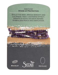 Scout Wrap Stone Bracelets Amethyst