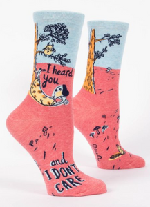 I Heard You Don't Care Women's Socks