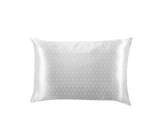 Load image into Gallery viewer, Printed Silk Pillowcase Grey Deco
