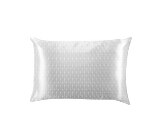 Printed Silk Pillowcase Grey Deco
