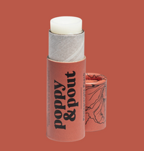 Load image into Gallery viewer, Pomegranate Peach Poppy &amp; Pout Lip Balm
