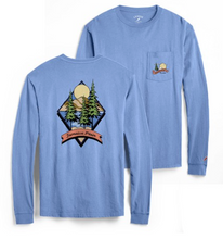 Load image into Gallery viewer, Blue JP Pine Tree Long Sleeve Tee Small
