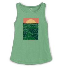 Load image into Gallery viewer, Whispering Waves Green Women&#39;s Tan Large
