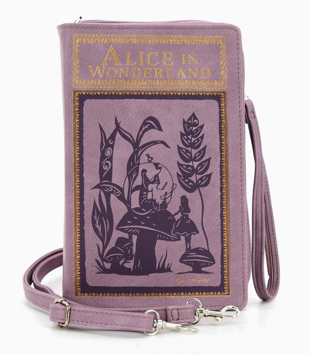 Alice in Wonderland Clutch Crossbody Bag