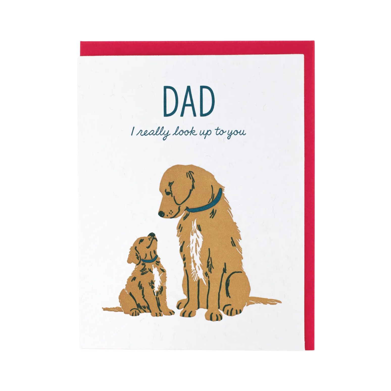 Golden Retrievers Fathers Day Card