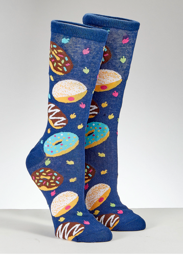 Chanukah Socks Doughnuts