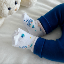 Load image into Gallery viewer, Baby Socks - Hanukkah Menorahs
