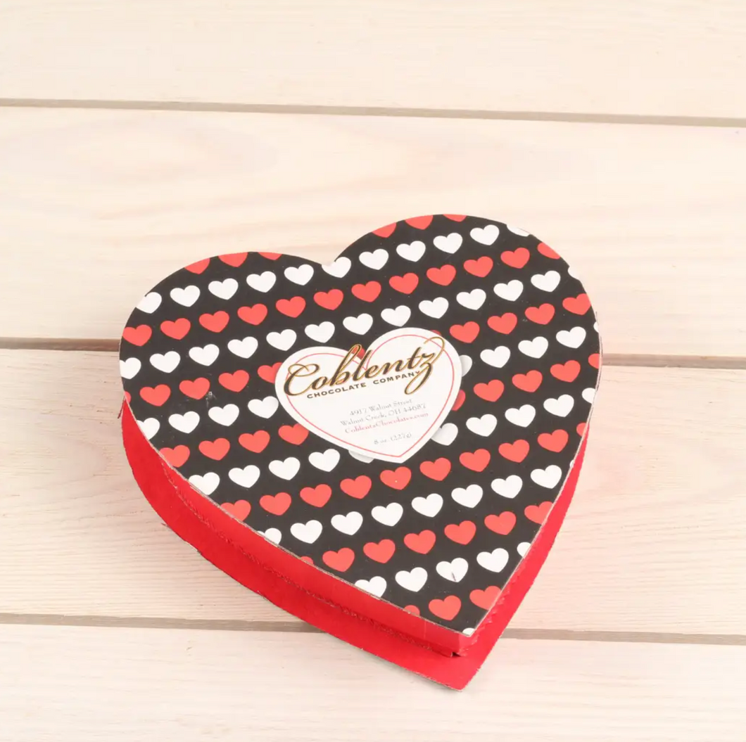 8oz Valentines Chocolate Heart Box