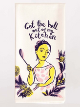 Load image into Gallery viewer, Screen Printed Dish Towels Hell Out
