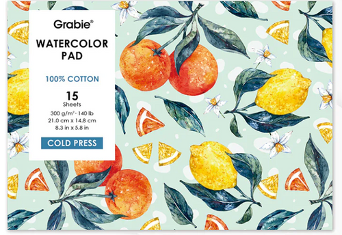15-Sheet Cold Press Watercolor Pad