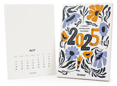 12-Month Watercolor Calendar