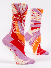 Load image into Gallery viewer, Superpower Crew Socks
