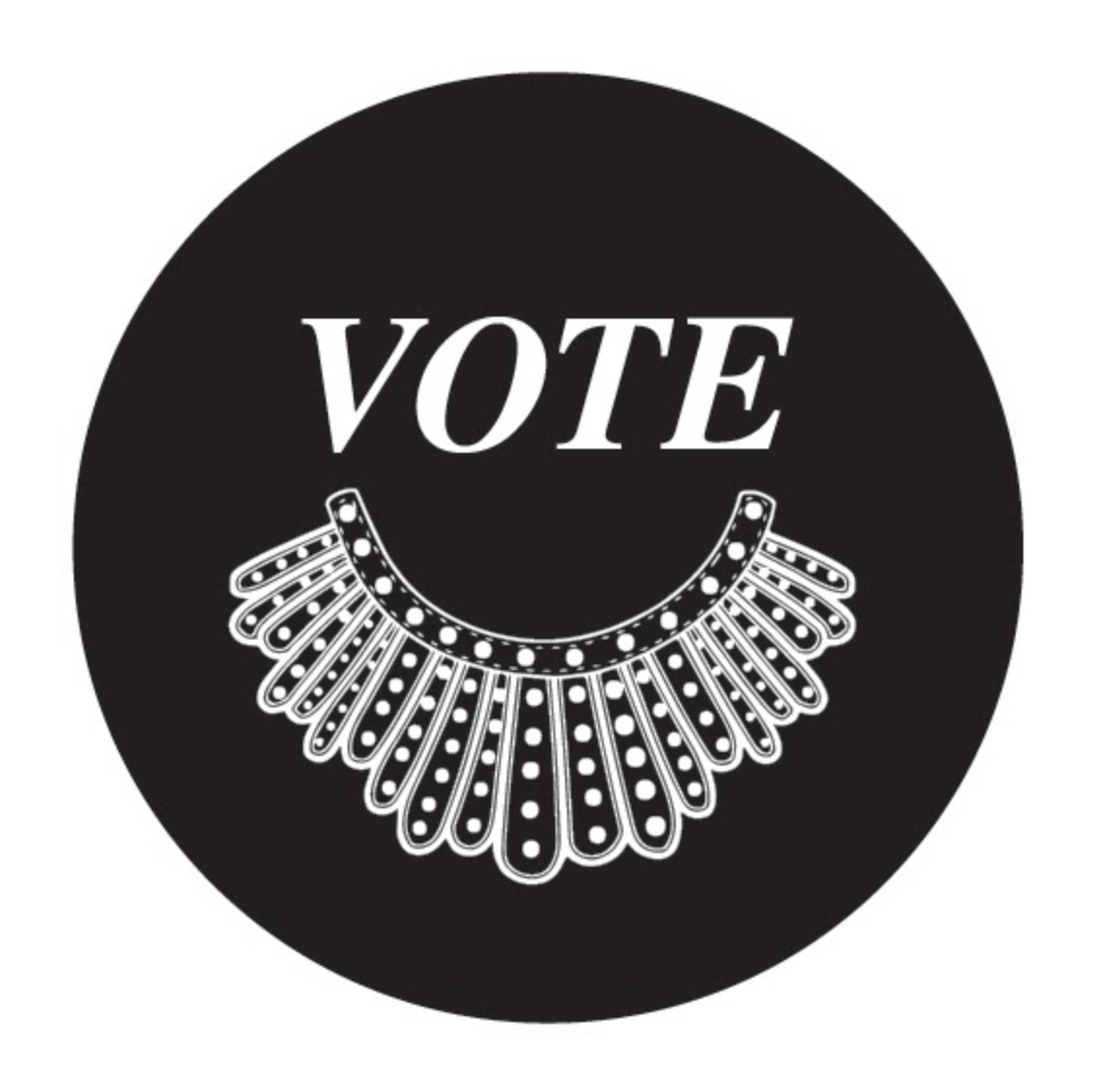 Vote - RBG Collar Button