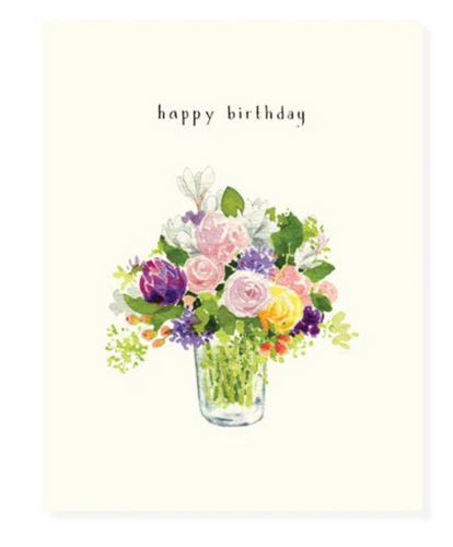 English Garden Bouquet Birthday Card