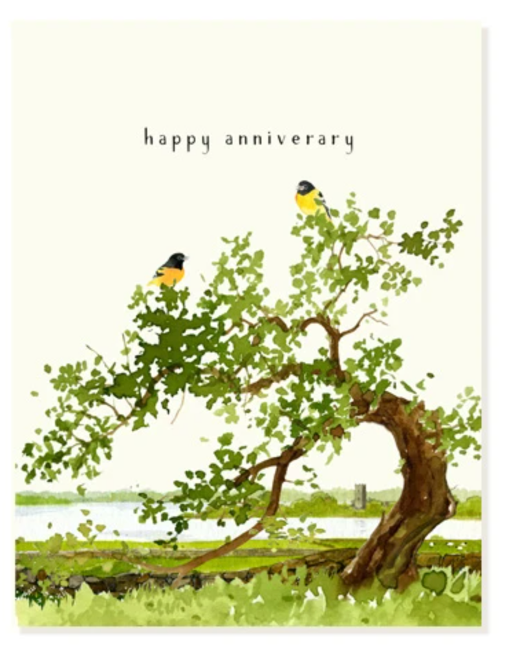 Goldfinch Anniversary Card