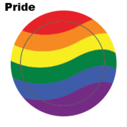 LGBTQ Flag Button