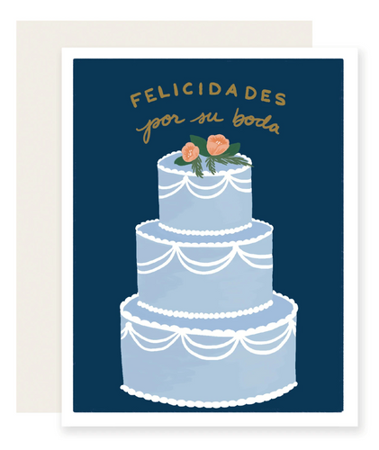 Spanish Boda Cake Wedding Card