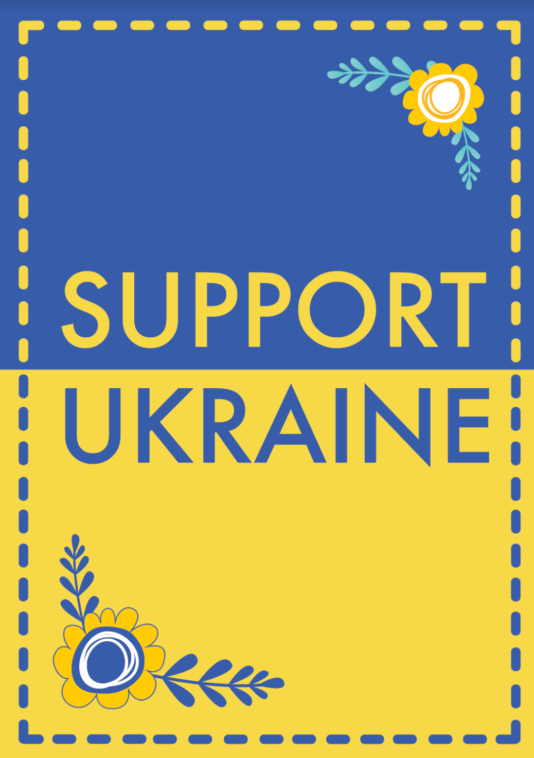 Support Ukraine Postcard Mini Poster