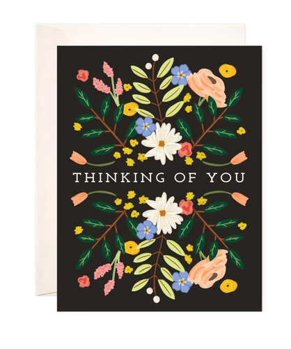 Floral Thinking Card