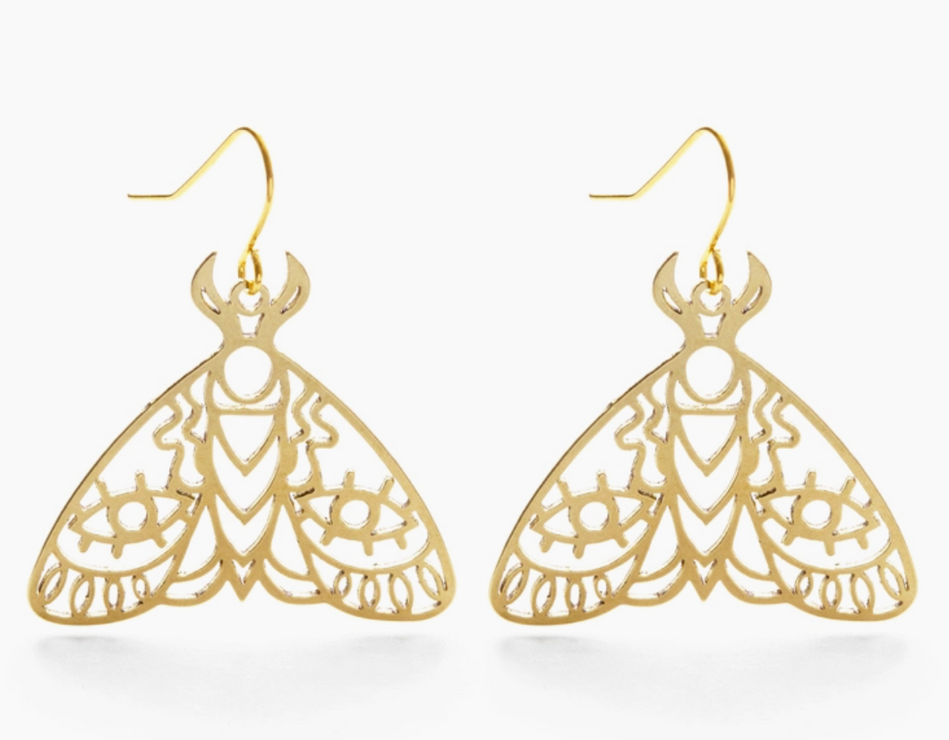 Emperor Moth Earrings