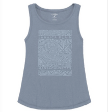 Load image into Gallery viewer, Blue Glitch Jamaica Plain Womens Tank
