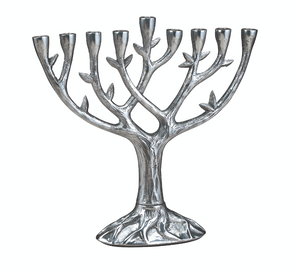 Aluminum Tree of Life Menorah